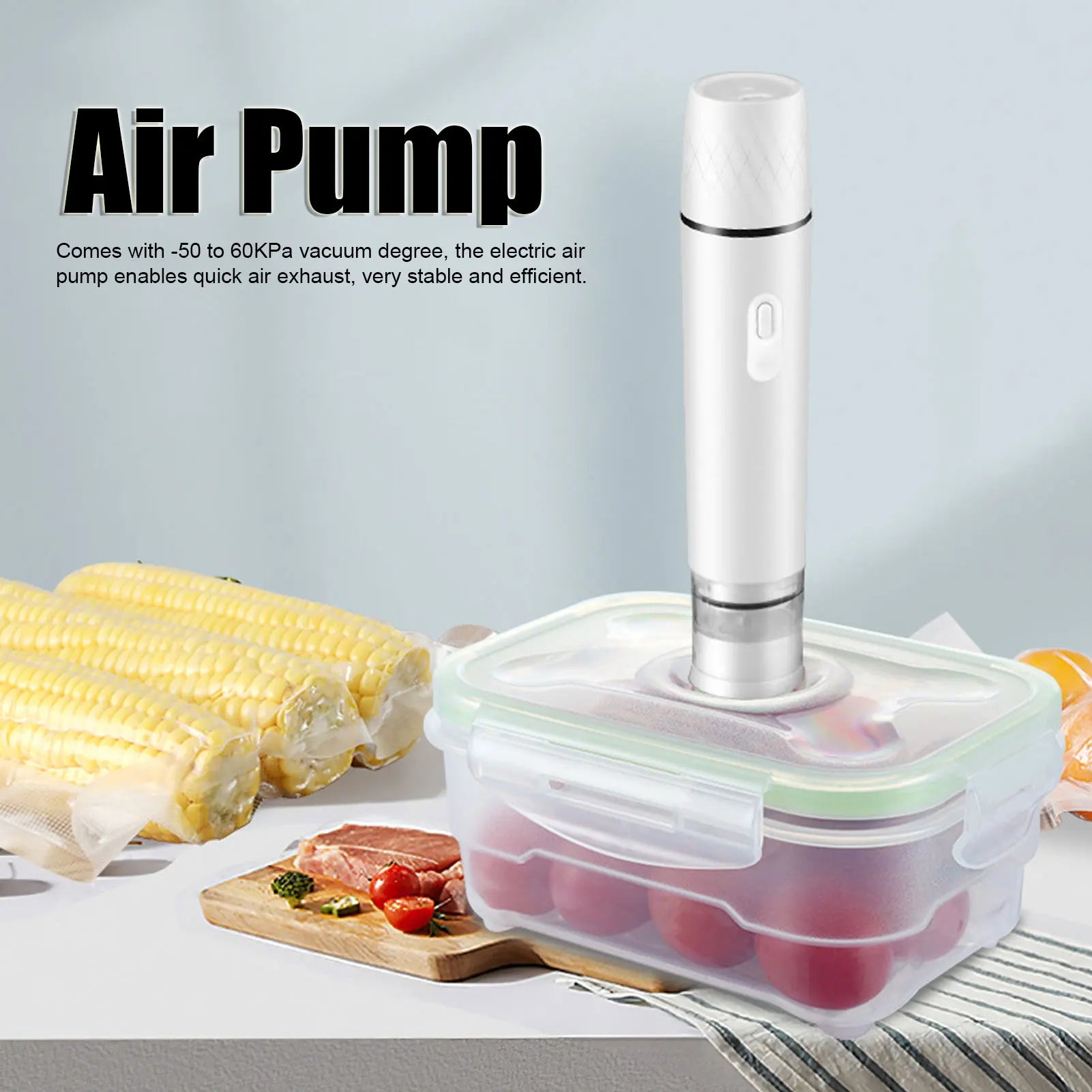 Air Pump Vacuum Sealer Electric Air Pump Electric Air Pump Handheld Vacuum Sealer Cordless Sealing Machine Tool for Food Storage