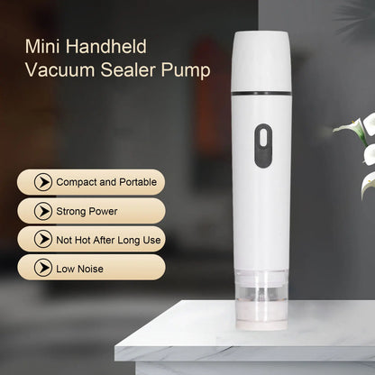 Air Pump Vacuum Sealer Electric Air Pump Electric Air Pump Handheld Vacuum Sealer Cordless Sealing Machine Tool for Food Storage